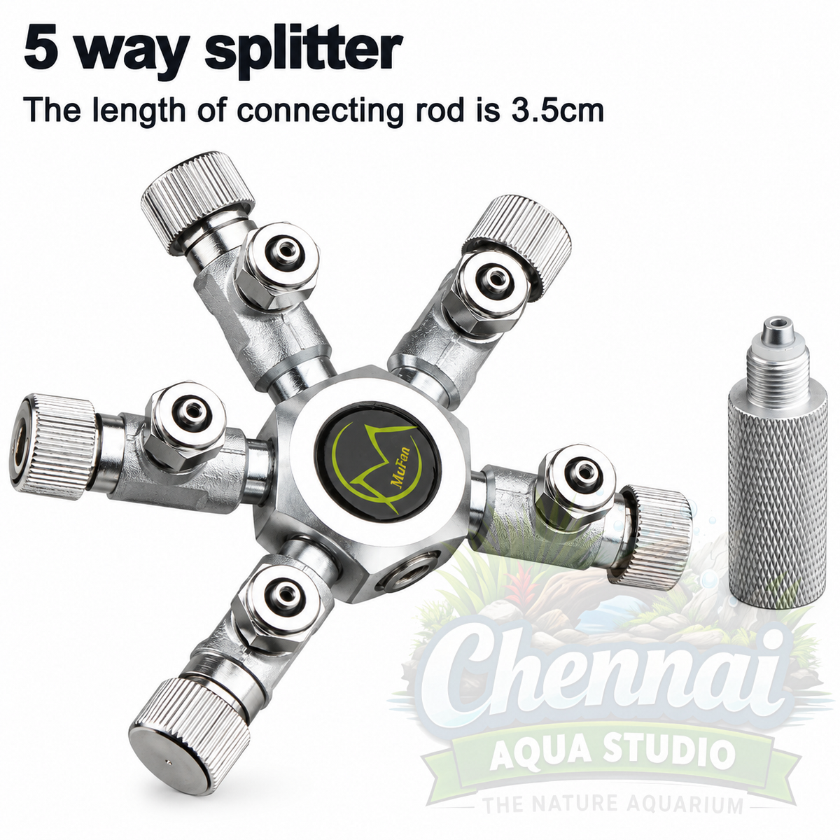 Mufan CO2 Splitter with needle Valve | 2 Way | 3 Way | 4 Way | 6 Way