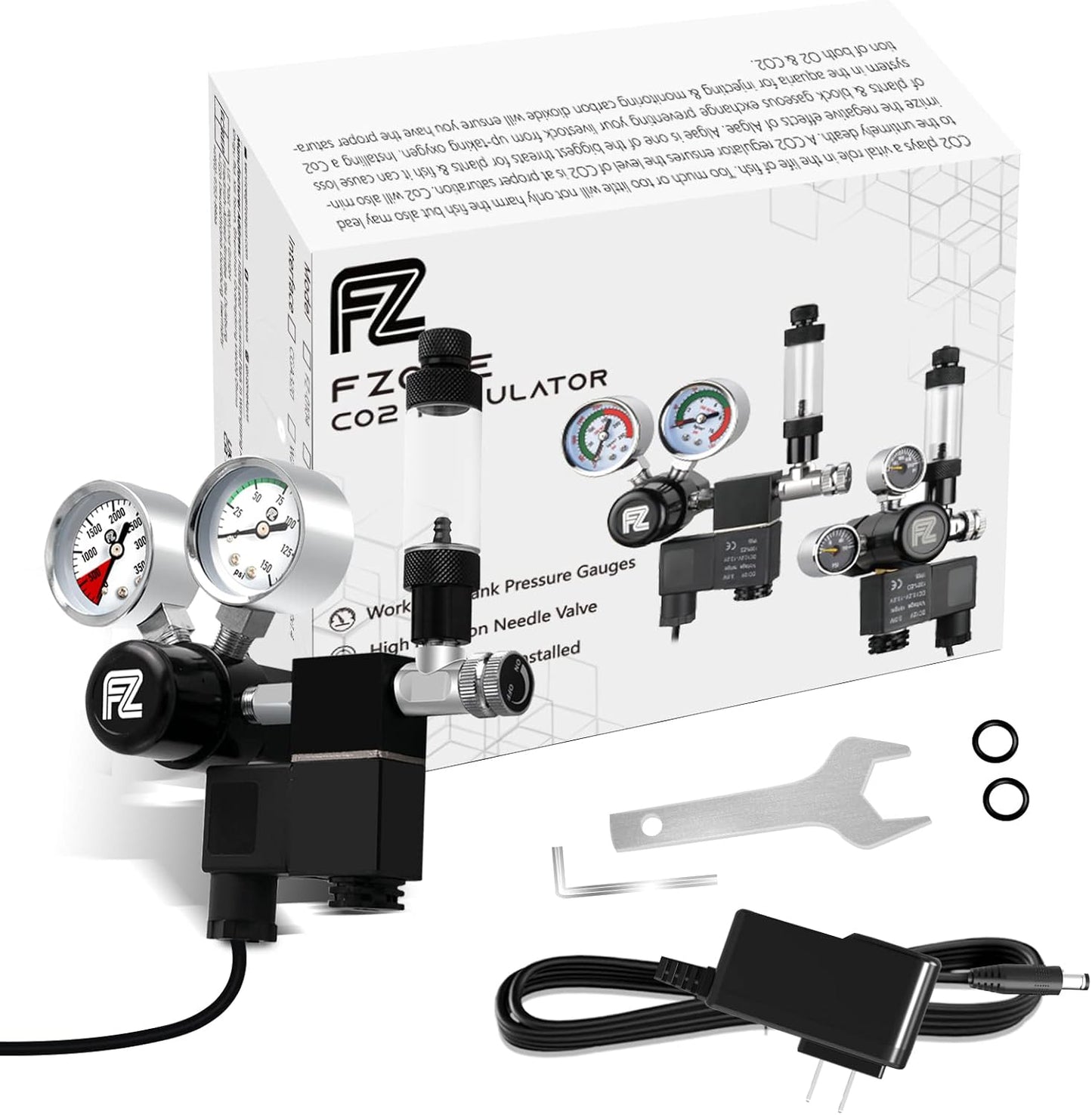 Fzone Single Stage Big Gauge CO2 Regulator