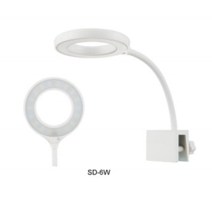 SOBO SD-6W Aquarium LED Bowl Light | 6W Blue + White Lamp with 360° Flexible Rod | Suitable for 1–2 Ft Fish Tanks (Round Design)