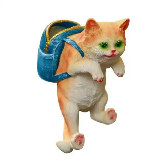 Aquarium fish tank decoration ornaments backpack cat Toy (size Approx. 6.8 × 4.9 × 3.2 inches ))