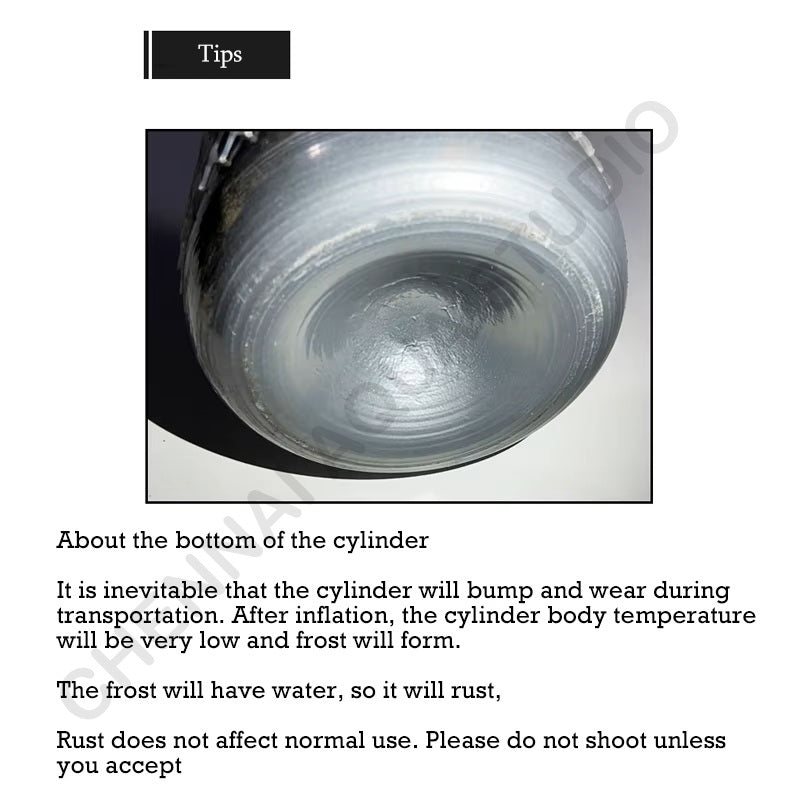 2L CO2 Cylinder for Planted Aquariums – High-Strength Steel with G5/8 Valve Thread (Empty)