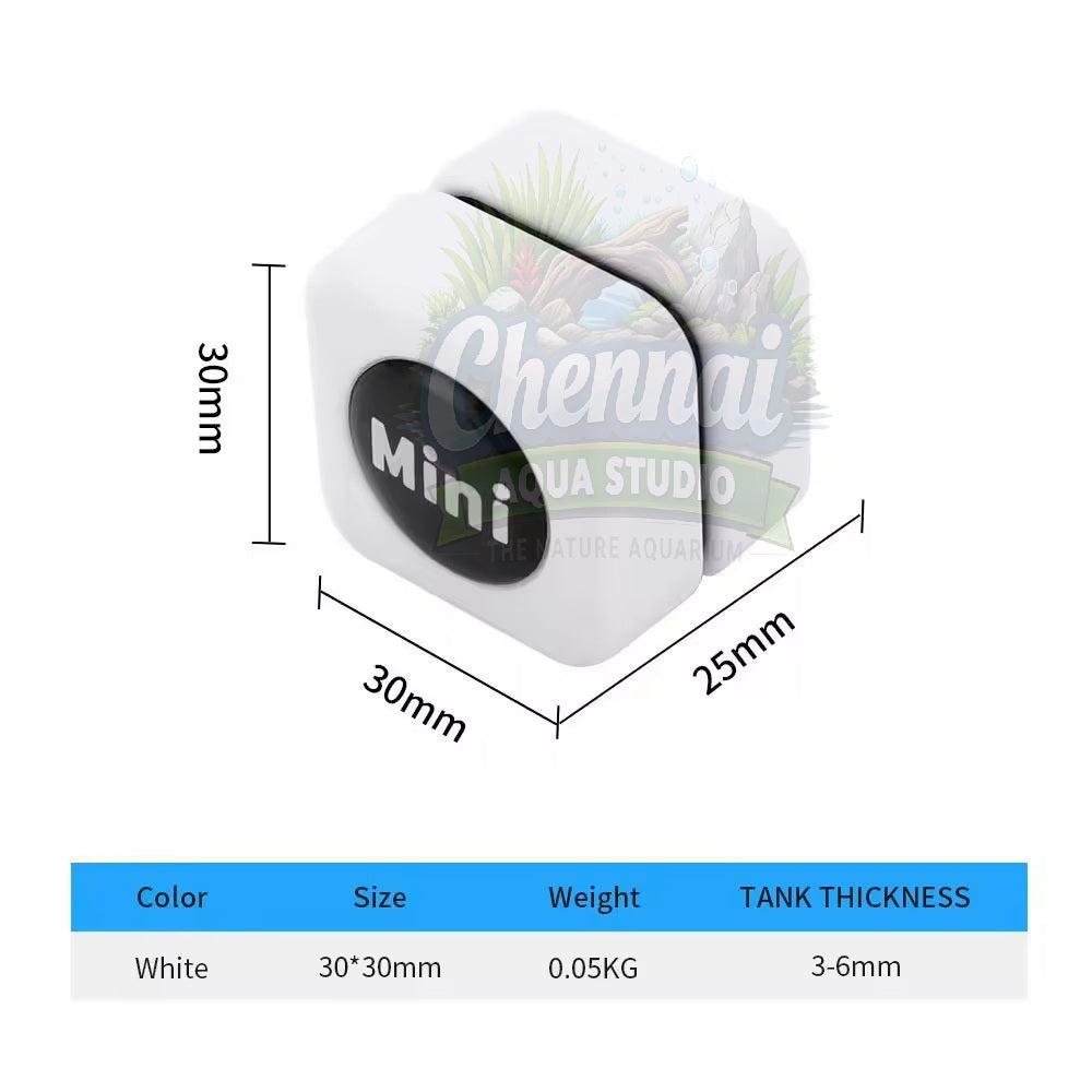 Aquarium Magnetic Brush – Mini Fish Tank Glass Cleaner Suitable Glass Thickness: 3–6 mm