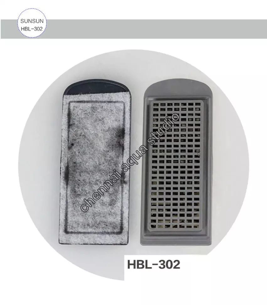 SUNSUN HBL Replacement Filter Plate with Activated Carbon Bio Media Biochemical Sheet (filter pad) pack of 2