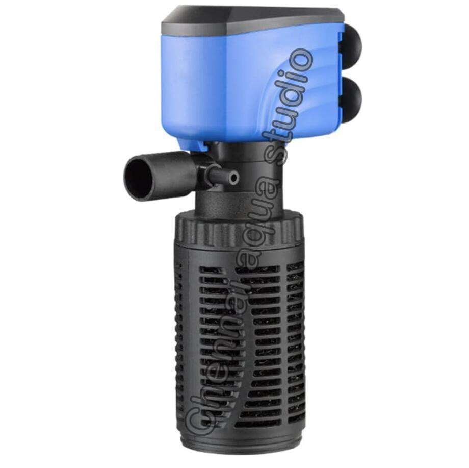 Silent Internal Aquarium Filter with Air Pump Eco-Friendly Plastic Fish Tank Power 15w H.max:1.0M F.MAX:800L/H WP-6001