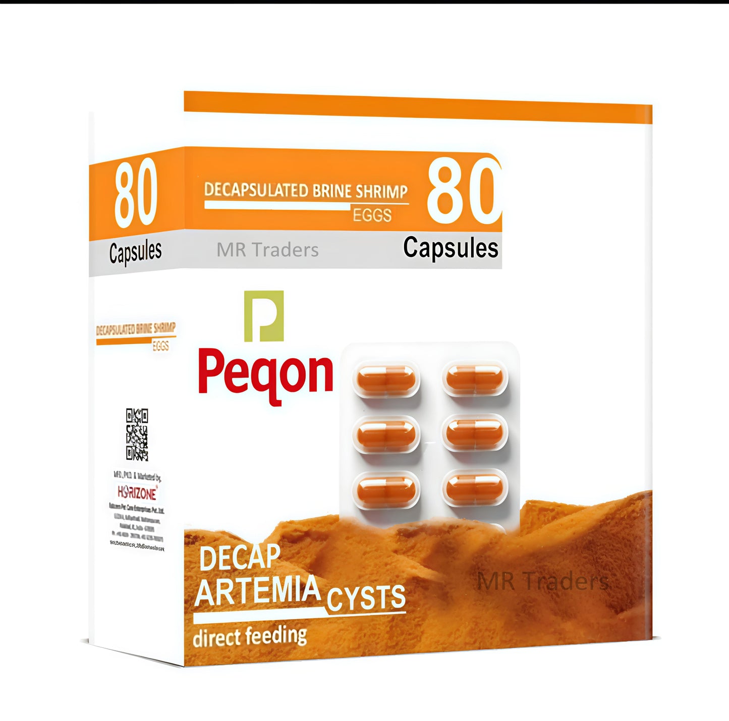 Peqon Shell-Free Decapsulated Brine Shrimp – Ready-to-Feed, High Protein for Fish