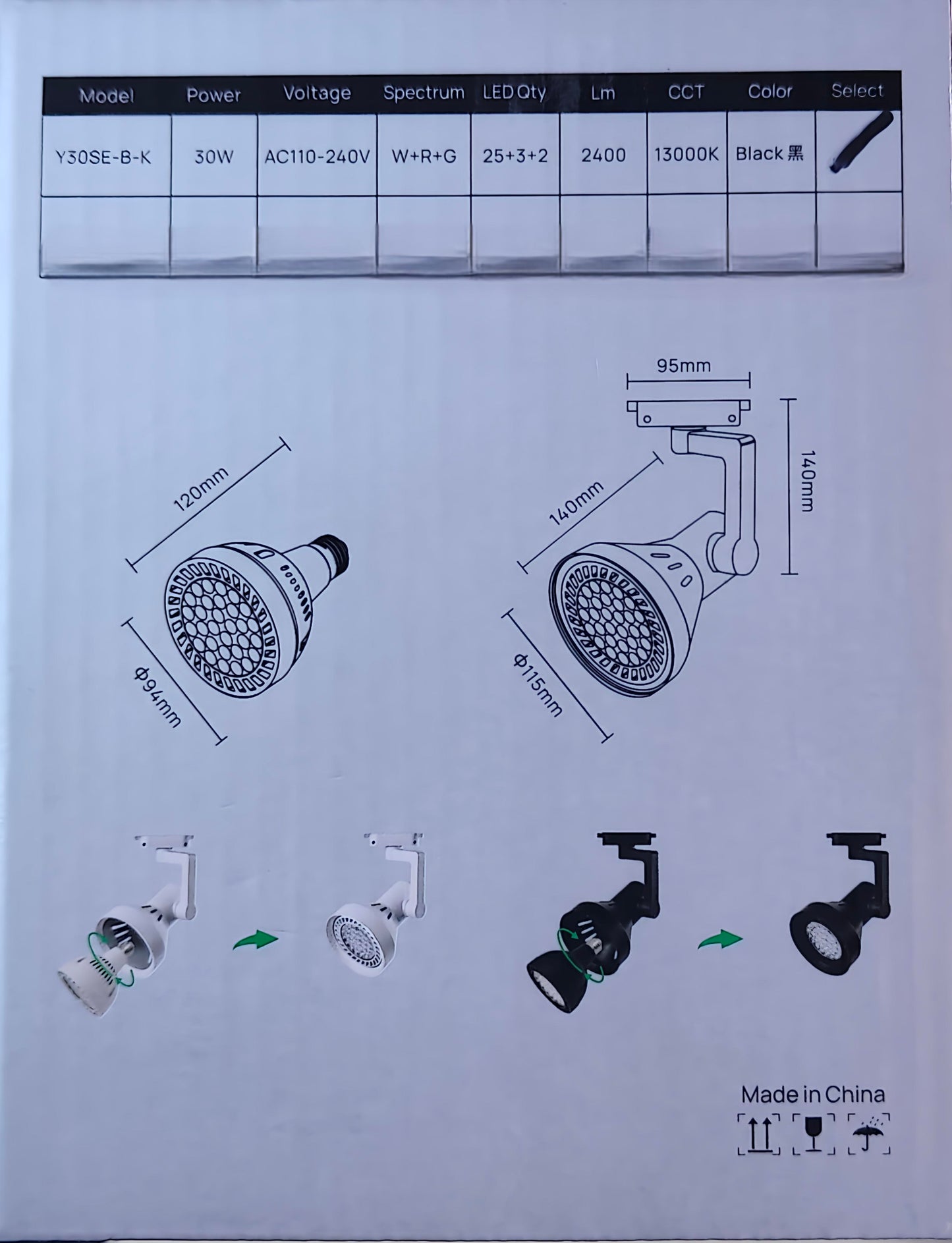 Multi-Use 35W Full Spectrum LED Light – For Fish Tanks, Terrariums & Display Lighting