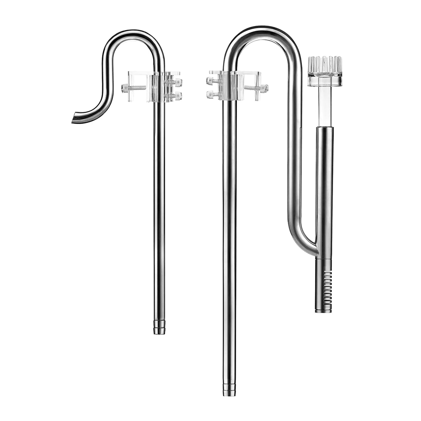 Mufan Stainless Steel Lily Pipe Set with Surface Skimmer, Inflow and Outflow for Aquarium Canister Filter - Removes Surface Scum Pipe for Planted Tank