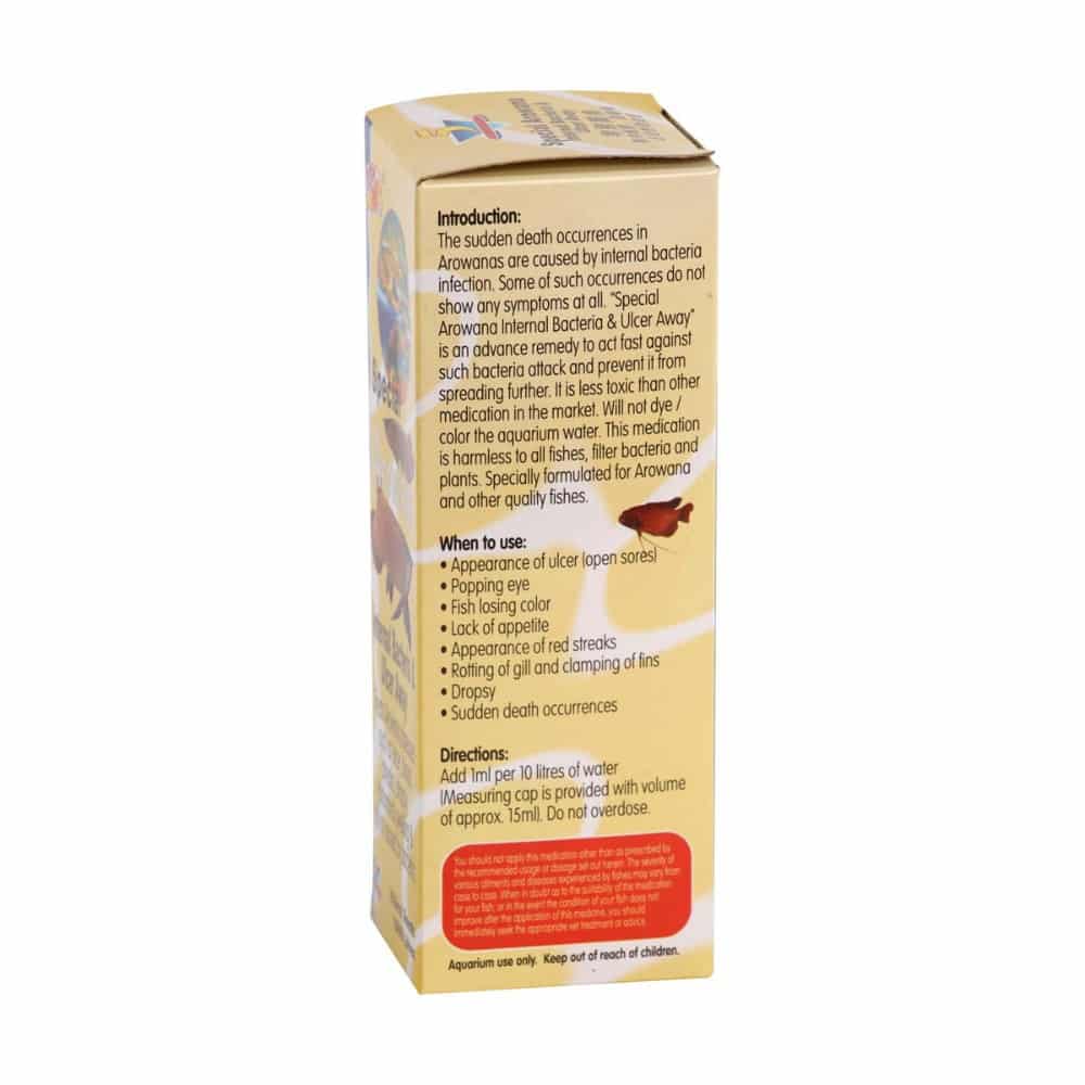 OceanFree Arowana Internal Bacteria & Ulcer Away (5) – 150 Ml