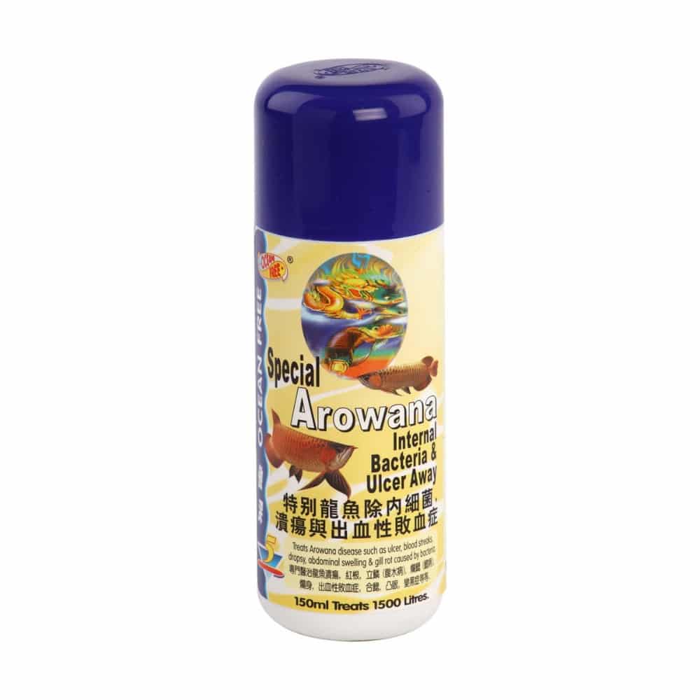 OceanFree Arowana Internal Bacteria & Ulcer Away (5) – 150 Ml