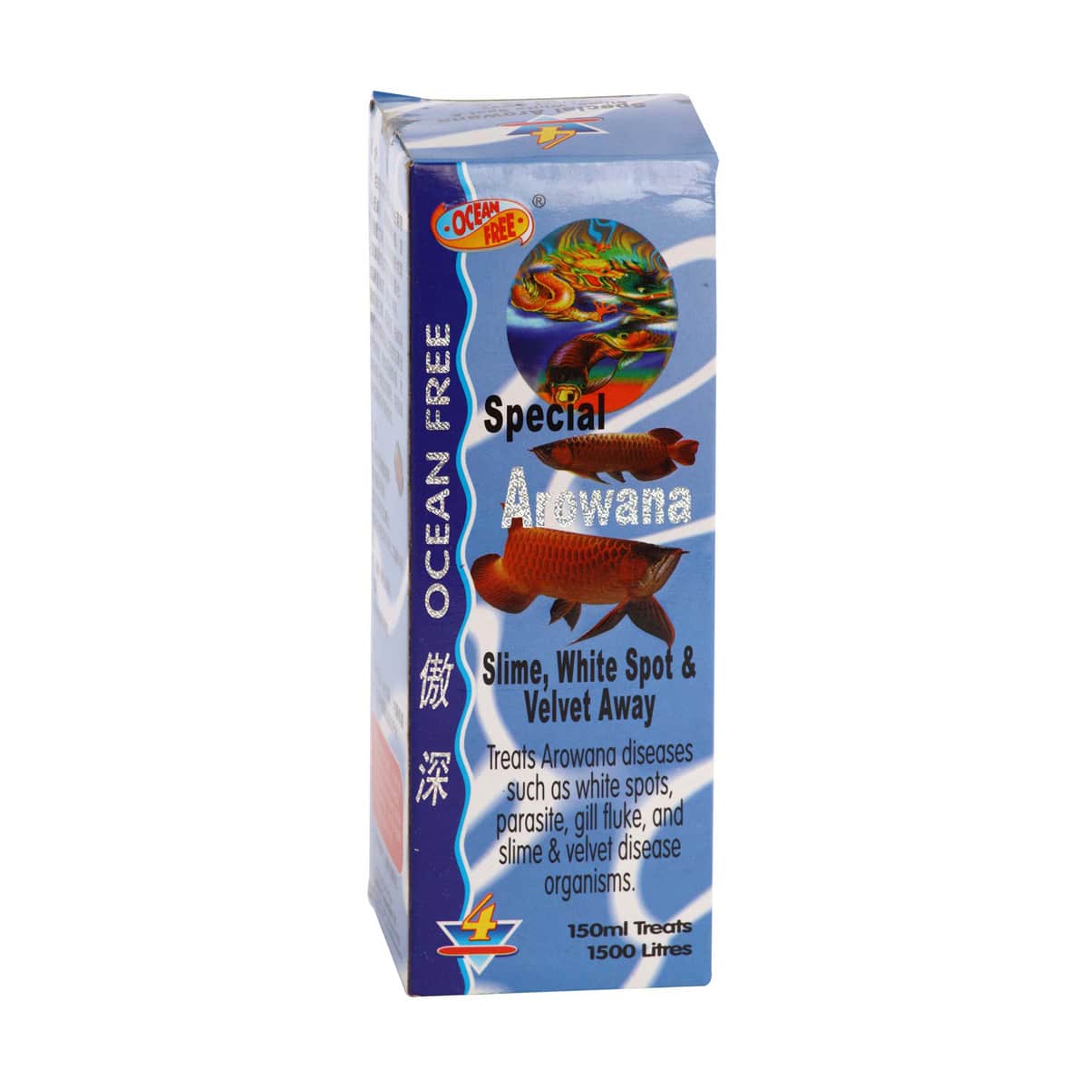 OceanFree Arowana Slime White Spot & Velvet Away (4) – 150 Ml