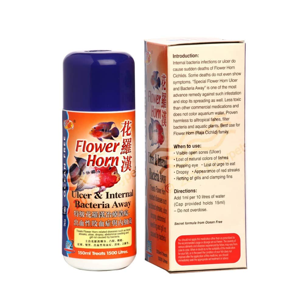 OceanFree Flower Horn Ulcer and Internal bacteria away (FH2) – 150 Ml