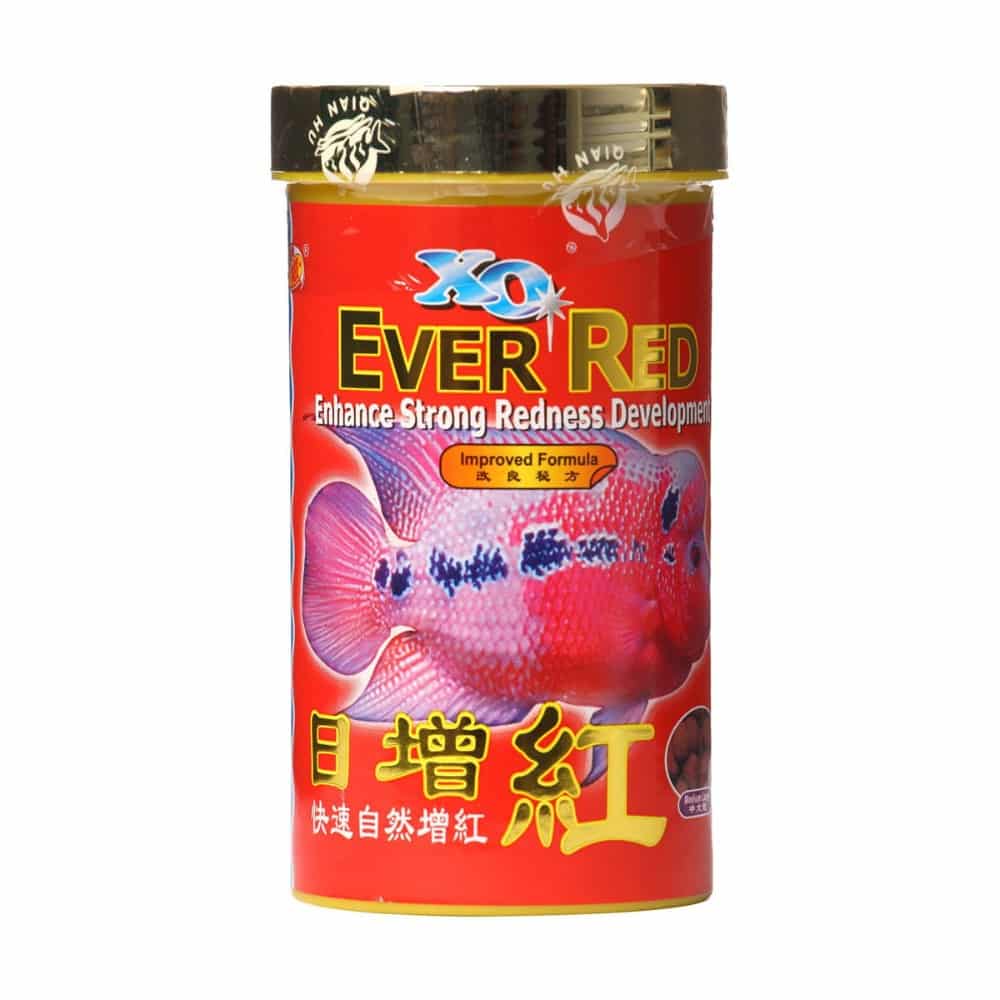 Ocean Free Xo Ever Red (Original) Fish Food, 280Ml/100G|Enhance Strong Redness Development For Flowerhorn Fish