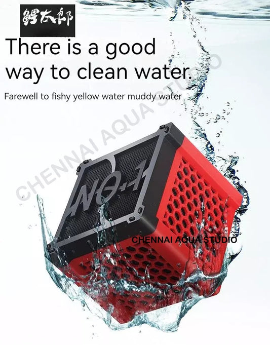 Aquarium Activated Carbon Filter Box | Fish Tank Water Purification Filter | Efficient Water Cleaner for Aquariums (SIZE S)