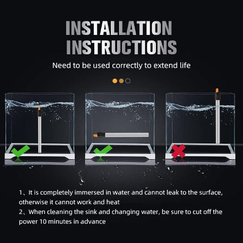 SOBO Stainless Steel Aquarium Heater 100W (Model: HC- 100)