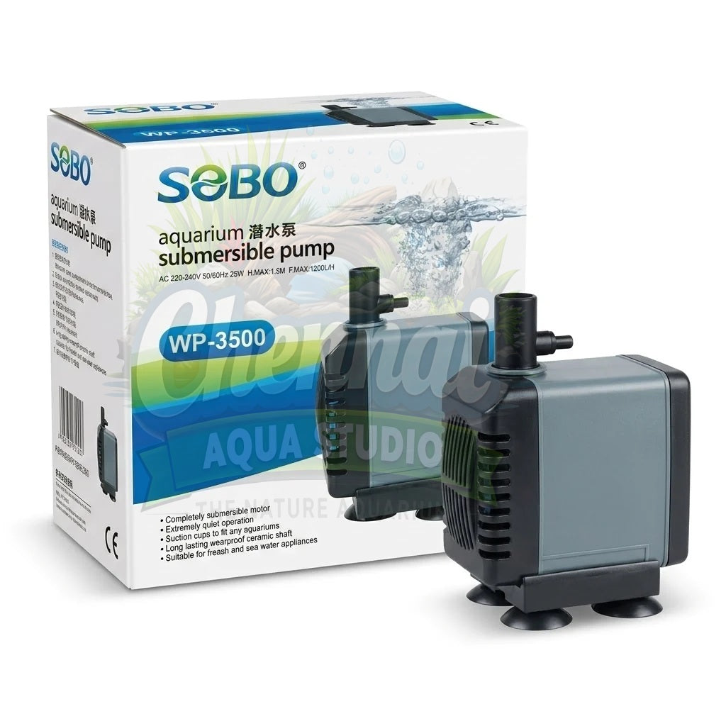 Sobo WP-3500 Submersible Water Pump 25 Watts – 1200 L/H Pump for Aquariums