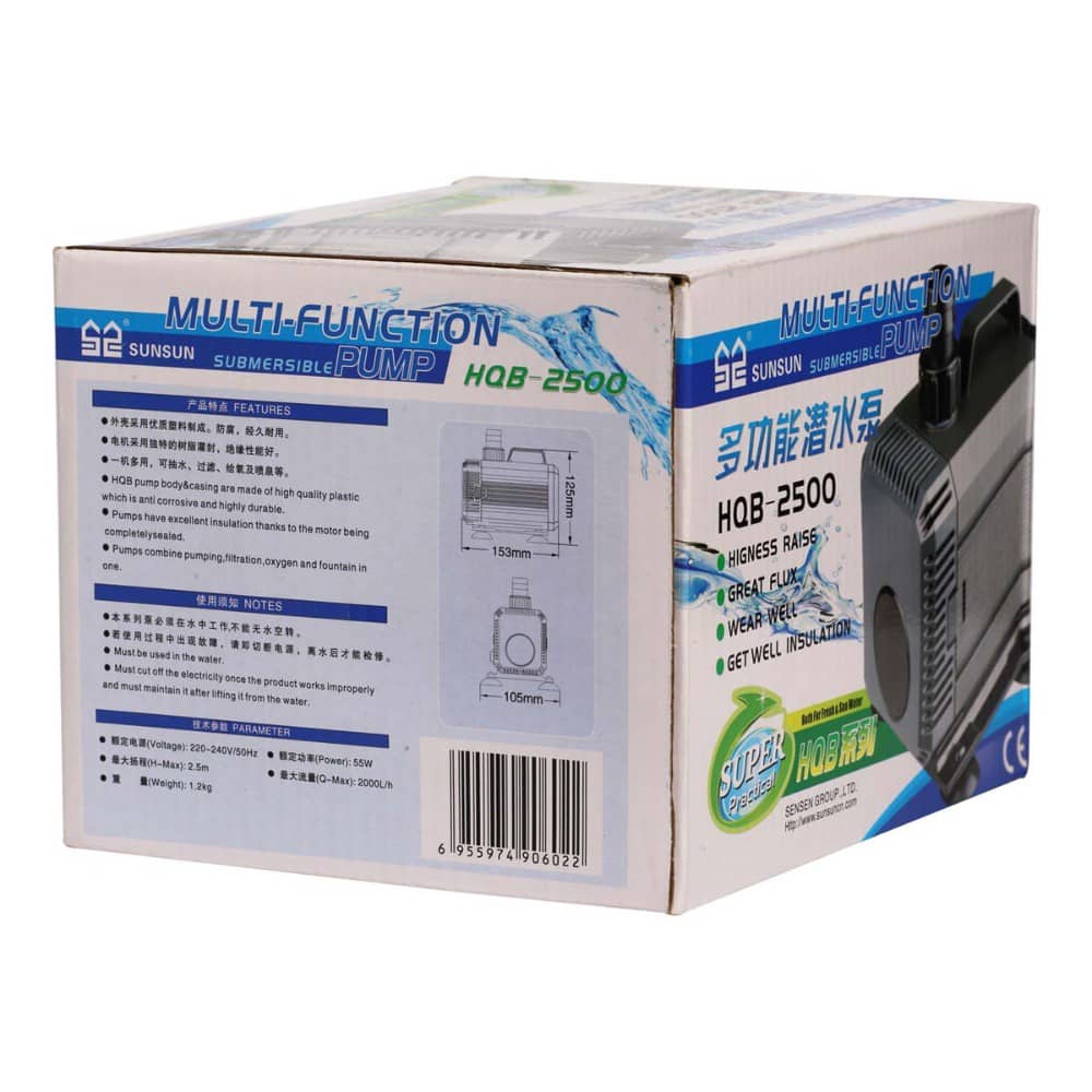 Sunsun Submersible Pump – HQB 2500