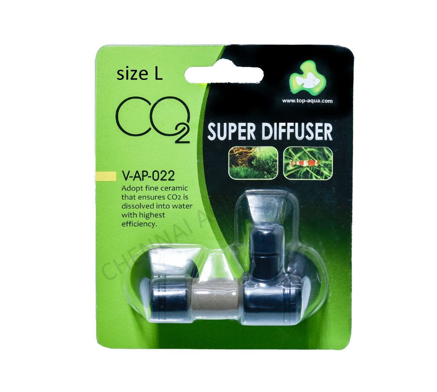 Top Aqua CO2 Super Diffuser V-AP-022 Size L (Suitable for 3-6 feet of aquarium)
