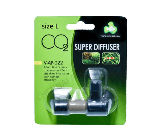 Top Aqua CO2 Super Diffuser V-AP-022 Size L (Suitable for 3-6 feet of aquarium)