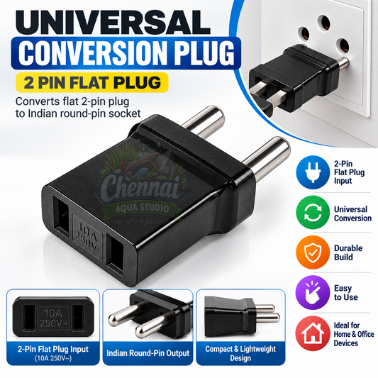 Universal Conversion (2 Pin Flat Plug) PACK OF 2