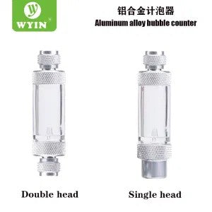 CO2 Bubble Counter With Non Return Valve
