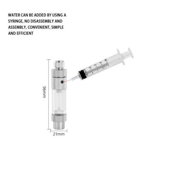 CO2 BUBBLE COUNTER WITH WATER INJECTION