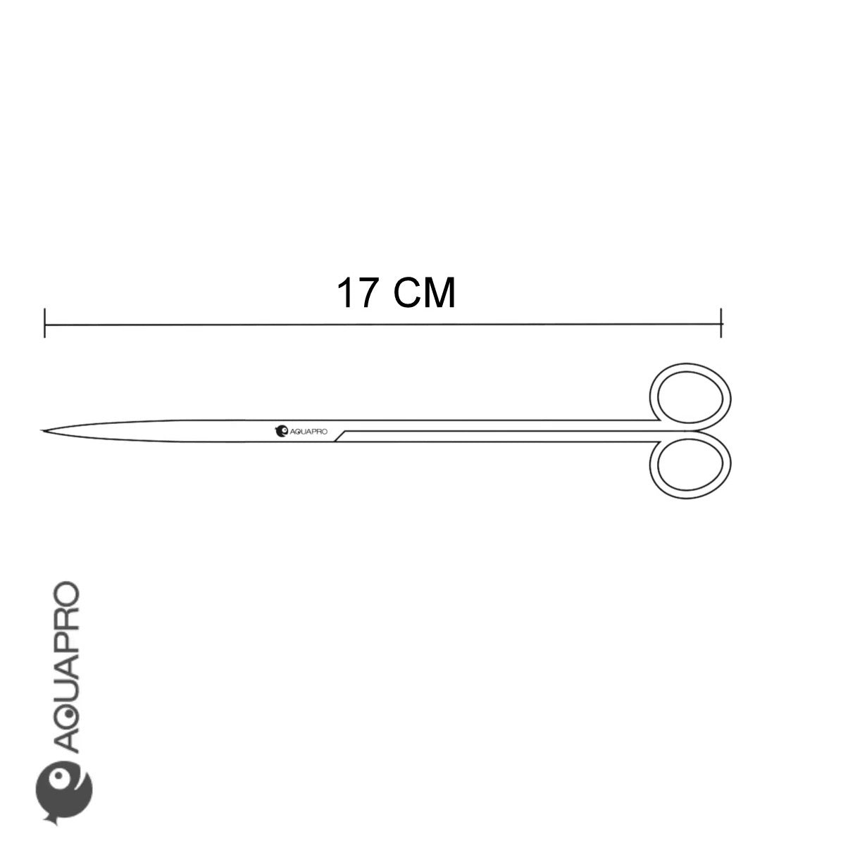 Aquapro Pro Aquarium Scissors – 17 cm (Straight, Wavy, Curved)