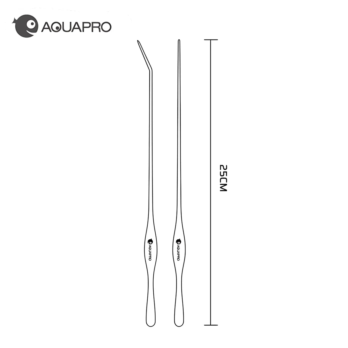 Aquapro Pro Plant Tweezers – 25cm (Straight Tip / Curved Tip)