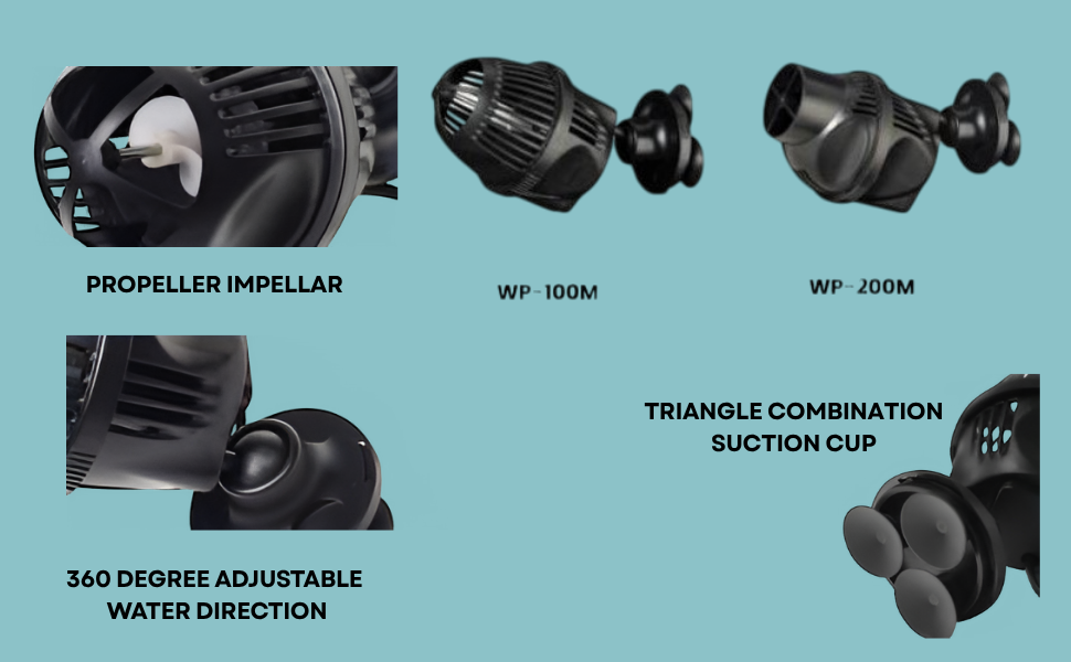 SOBO WP-50M Aquarium Wave Maker – 3W Submersible Circulation Pump for Water Movement – 3000L/H Flow Rate