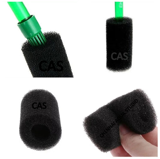 Aquarium Inflow Filter Mesh Guard – Intake Basket with Sponge Cover, Safe for Shrimp & Small Fish (6 x 3.5cm /2.4x1.4 inch) PACK OF 2