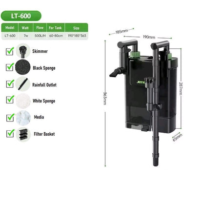 Jeneca LT-600 External Hanging Filter for Planted Aquarium