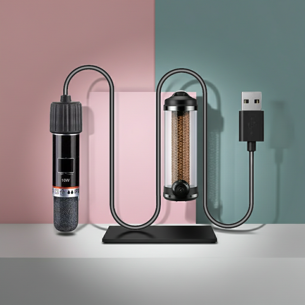 10W Mini USB Aquarium Heater | Constant Temperature Heater for Fish Tanks (Adapter Not Included) size 8.8cm