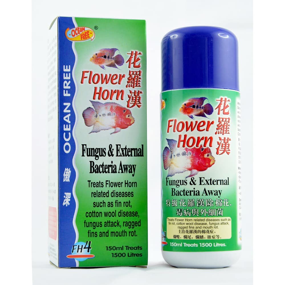 OceanFree Flower Horn Fungus and External Bacteria Away (FH4) – 150 Ml