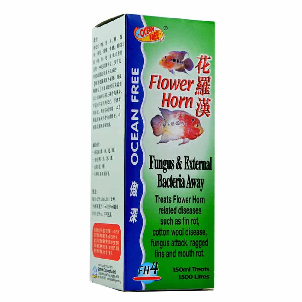 OceanFree Flower Horn Fungus and External Bacteria Away (FH4) – 150 Ml