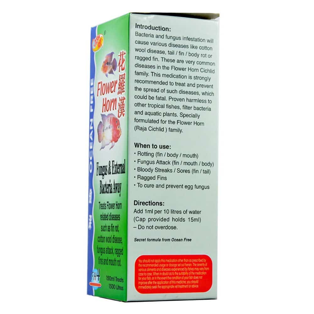 OceanFree Flower Horn Fungus and External Bacteria Away (FH4) – 150 Ml