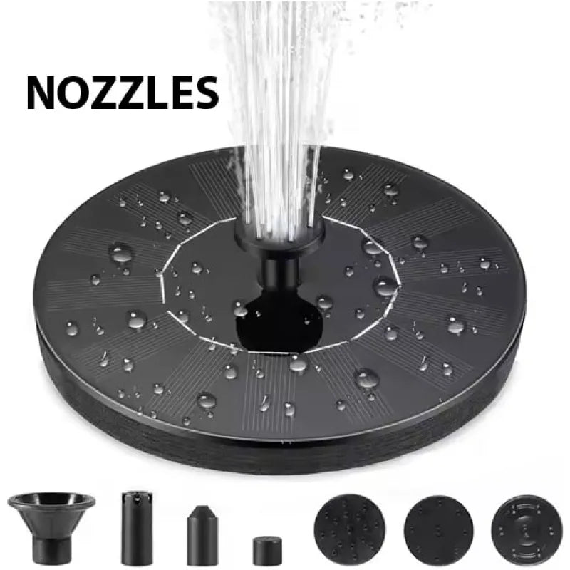 Solar Fountain Medium 160mm | 1.5W Upgraded Solar Water Pump for Bird Bath, Garden, Pond