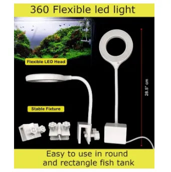RS-S Series Aquarium Light Set Up for Fish Aquarium (Round, Blue+White RS-S80)