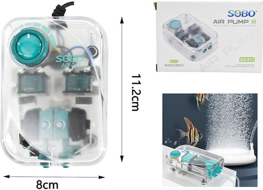 SOBO Air Pump AQ-013 2 way Aquarium Oxygenation Pump
