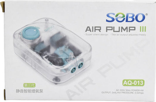 SOBO Air Pump AQ-013 2 way Aquarium Oxygenation Pump